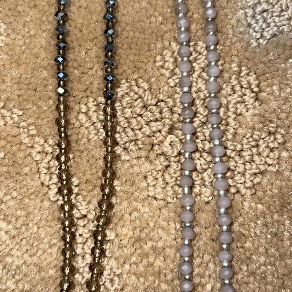 Long Beaded Tassel Necklace